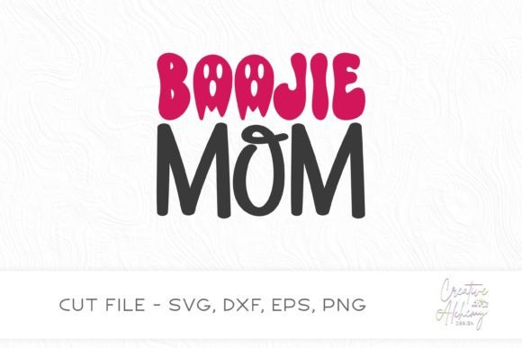 Boojie Mom SVG Cut File for Graphics and Crafts