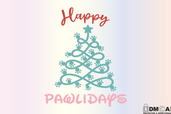 Happy Pawlidays SVG: Graphics & Print Templates