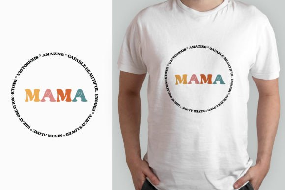 Mama Retro Graphics for T-Shirt Designs