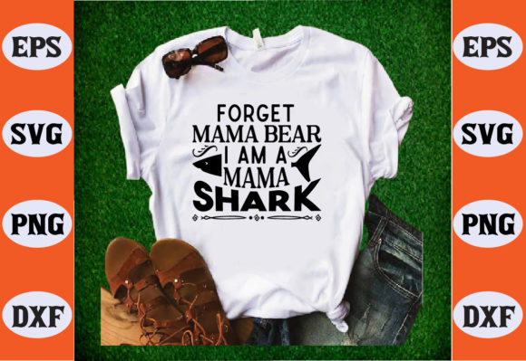 Mama Shark Graphics for T-Shirt Designs