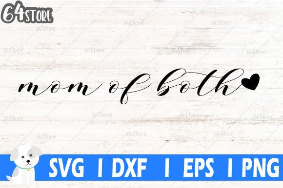 Mom of Both SVG: Editorial Graphics & Illustrations