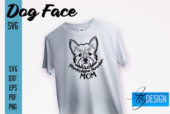 Yorkshire Terrier Mom SVG Design for Graphics and Crafts